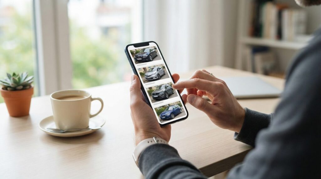 Photorealistic stock image, 16:9 format: Close-up of hands u